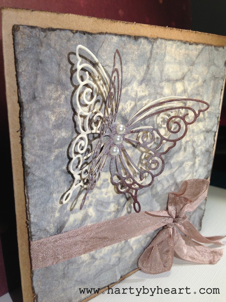 Card with a die cut butterfly | Harty By Heart